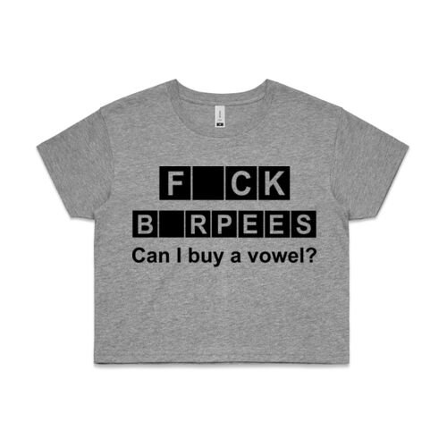 Women's Burpees Crop Tee Thumbnail