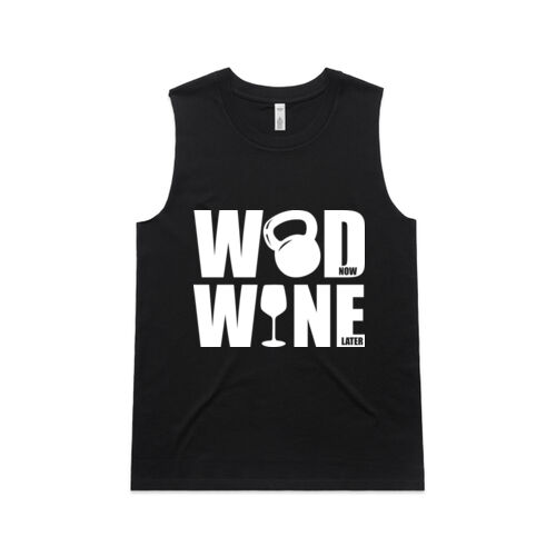 Women's Wod Now Wine Later Tank Thumbnail