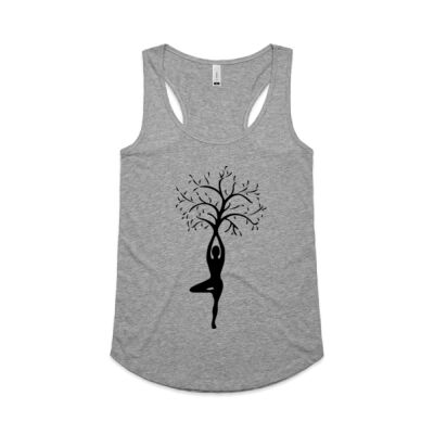 Tree pose racerback singlet Thumbnail