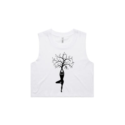 Tree pose crop tank Thumbnail