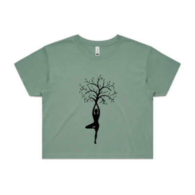 Tree pose crop tee Thumbnail